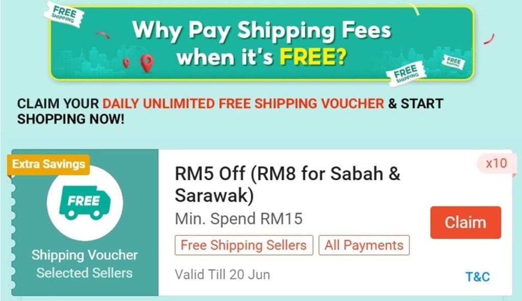 Why Malaysians Abandon Carts Over a Small Shipping Fee 1 shopee_rm5-free-shipping-vouchers